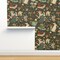 Multicolor Books Cottagecore Whimsical Story Time Nature Woodland Bunny Mushroom Frog Princess Custom Removable Wallpaper by Spoonflower Peel & Stick Wallpaper 2FT Wide